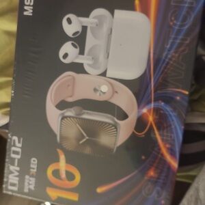 Smartwatch with Pink Band